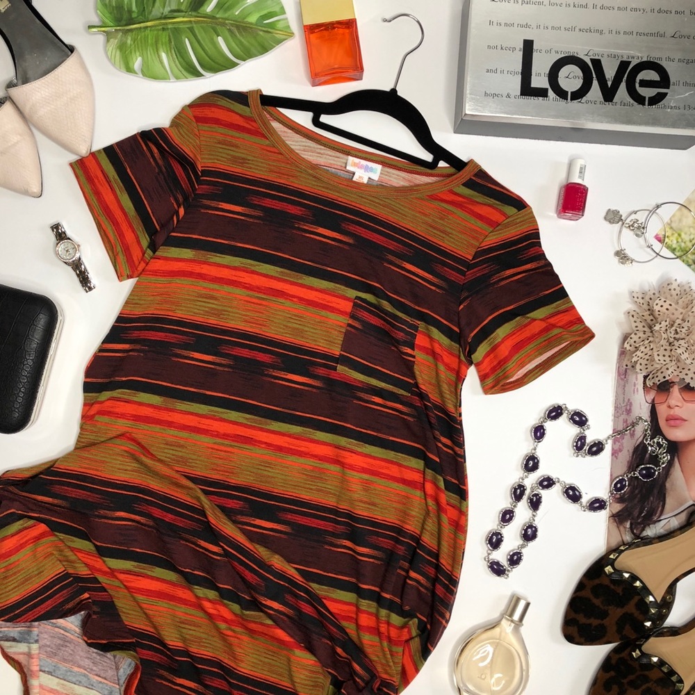 Carly Boho Tee Shirt Dress by LuLaRoe NWT